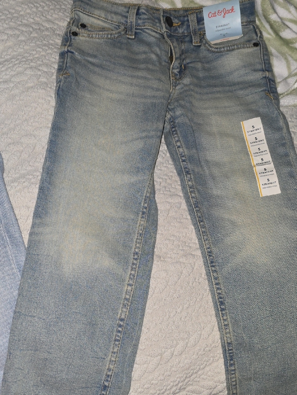 Cat & Jack Light Wash Straight Jeans